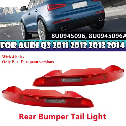 For AUDI Q3 2011-2015 Car Rear Bumper Brake Tail Warming Turn Signal Reflector 8UD945095 8UD945096