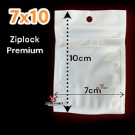 PUTIH [100Pcs] Plastic Packing Clip Plastic Ziplock 7x10 Cm Airtight Milk White