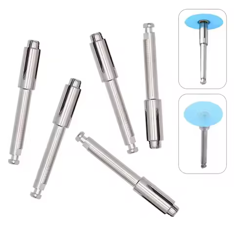 2/5pcs Stainless Steel Disc Fit Shank for Polishing Disk 3M Disc Dental Mandrel Polishing disc Holdi