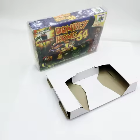 N64 Games Box Clear Case Sleeve Box Protector N64 Box
