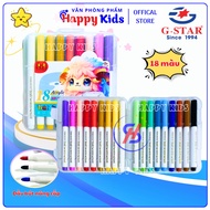 Box of 18 Acrylic Marker Colors Brand Todo Suyo AP777-18M Large Ink Capacity, Writing and Drawing on