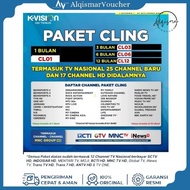 TV VOUCHER Paket cling K-Vision NEW 12Bulan Atau 1 Tahun