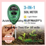 Soil PH Meter: Soil Alkalinity-Acidity-Humidity level Meter/ 3 Way meter Test/Fpr All soils