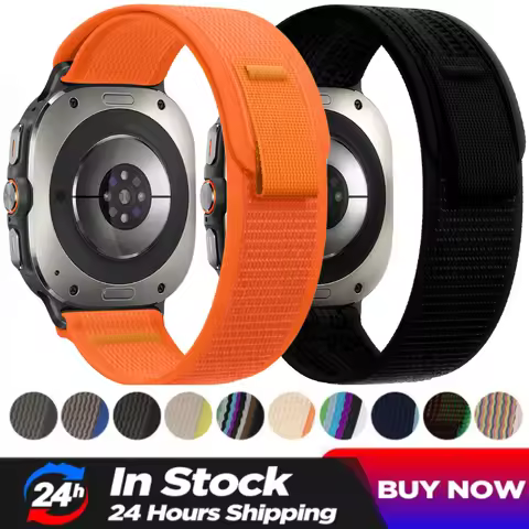 Trail Loop Strap For Samsung Galaxy Watch Ultra 47mm Official No Gap Nylon Bracelet Wristband For Sa