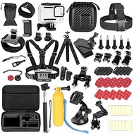 EMART 61 in 1 Gopro Hero 9 10 Accessories Kit w/Waterproof Housing Case Protector, Go Pro 9/10 Black Camera Accessory Packages, Action Camera Accessoires Adventure Kit Bundle
