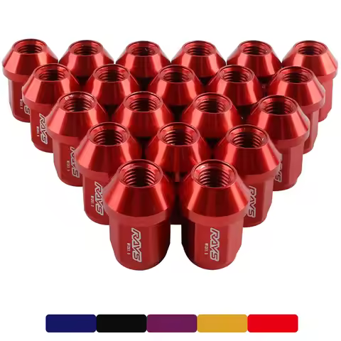 Random Color Wheel Nuts M12*1.5 Six-Sided Center Hub Screw 7075-T6 Aluminum For Honda Toyota Mitsubi