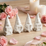 <moonback> 4pcs Sweet Confession Presents, Small Faceless Dwarf, 3D Printed Crafts, Romantic Soft Ou