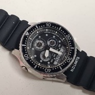 已售出 ( 罕有大名鼎鼎的星辰大眼宝 ) Vintage Citizen Combo 100meters Ana-Digital Watch