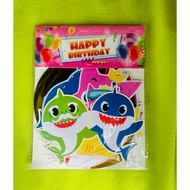 [SG ready Stock] Baby shark happy birthday Swirl deco for ceiling