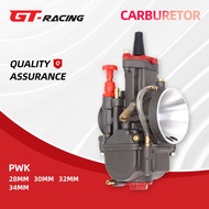 Carburetor PWK 28 30 32 34mm motosikal tirai Flat Carburetor merah dan kelabu Racing Carburetor Univ