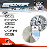 Pulley Speco MIO M3 S Z FREEGO FINO GEAR SOULGT XRIDE 125 ROLLER Housing+CVT RACING Fan