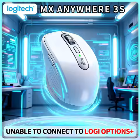 High-Precision MX Anywhere 3S - 8K DPI Darkfield, USB-C Quick Charge, Hyper-Scroll, Great for Book S