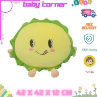 Hometex velvet felt Hamburger pillow (42x42x12cm)