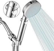 DOILIESE Shower Head with Handheld Shower Head with ON/Off Switch, 3-Modes High Pressure Shower Head with Hose,Chrome Finish