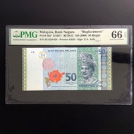 Malaysia RM50 2009 Replacement Banknote Prefix ZE PMG 66 EPQ P-50a 50 Ringgit