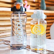 Limited Edition 3000ML 3Liter Bottle Drink Water 64oz Sports Water Bottles Handgrip Straw Type Bottl