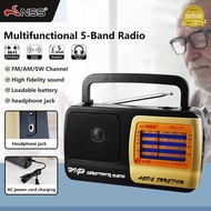 solar flashlightNSS  5band Radio AM/FM/TV/SW Electric Radio Powered By AC Or DC With Headphone Jack
