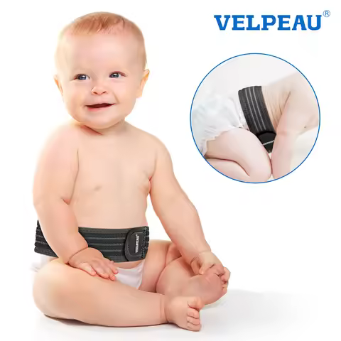 VELPEAU Baby Belly Hernia Belt with 3 Compression Pads, Umbilical Hernia Band Belly Button Abdominal