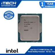 Intel Core I7 14700K 20-Core, 28-Thread Desktop Processor - No Fan | Tray