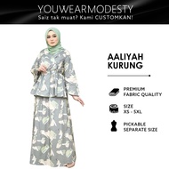 YouWearModesty Aaliyah Overlap Baju Kurung Muslimah Plus Size Baju Kurung Moden Baju Raya Wanita Sim