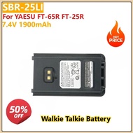 Walkie Talkie Batteries For YAESU FT-65R FT-25R  Replacement Lithium-Ion  Battery SBR-25LI 7.4V 1900