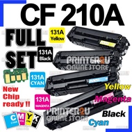 SET Compatible to H* 131A CF210A Color For H* LaserJet Pro 200 M251 M251n M251nw MFP M276 MFP M276n 