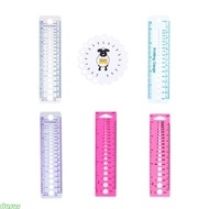 dusur Plastic Knitting Gauge Needle Ruler Gauge Ruler Sewing Tools for Sewing Needle Knitting Needle