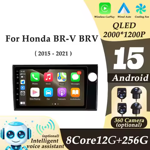 RHD for Honda BR-V BRV 2015 - 2021 Multimedi Player Video Audio Car Radio Android Auto CarPlay GPS N