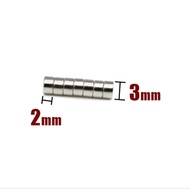 3x2mm neodymium Magnet 3x2 mm 3 x 2Neodimium round white coins. N52 Neodymium coin magnet 3mm diamet