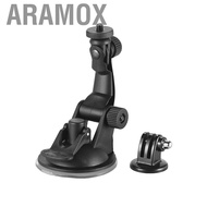 Aramox Action Camera Accessories Car Suction Cup Mount + Tripod Adapter for  7/6/5/4 /YI