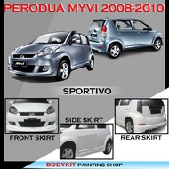 PERODUA MYVI-2 2008-2010 SPORTIVO STYLE FULLSET SKIRTING MATERIAL PU/FIBER BODYKIT