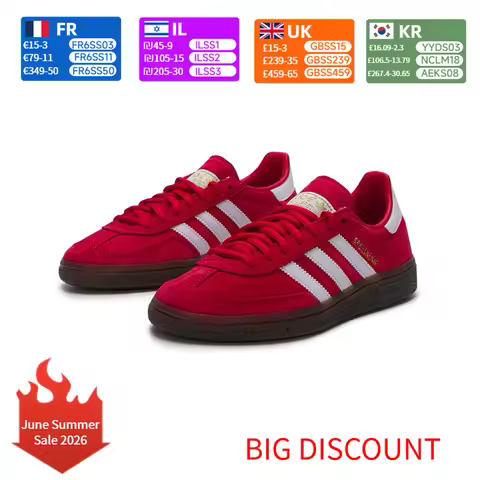 adidas Originals HANDBALL SPEZIAL Synthetic Leather Breathable Comfortable Durable Low-Top Sneakers 