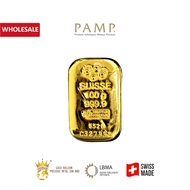 PAMP Suisse 100 gram Casting 999.9 Gold Bullion Bar (With Assay Certificate)