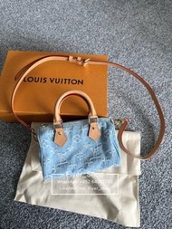 LV 牛仔 Nano Speedy 牛仔老花 mini bag speedy nano