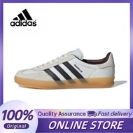 Adidas GAZELLE Grey Black Sneakers Low Cut Indoor Unisex