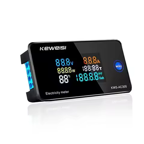 KWS-AC300 Digital Voltmeter AC 50-300V Voltage 45-65Hz Power Energy Meter LED AC Wattmeter 0-20/100A