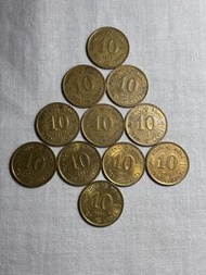 香港10仙硬幣 (1982-1992) 共11枚 有多套