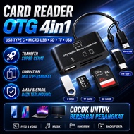 Card Reader OTG 4in1 USB Type C Micro USB SD TF Memory Card Reader High Speed 30MB/s Smartphone Andr