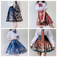 Horse Skirt Short Version Improved Hanfu Horse Skirt Top S-2XL Short Version Horse Skirt 2024 Horse 