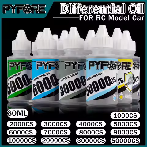 PYFORE Differential Oil 60ml 1000CS 2000CS 3000CS 5000CS 6000CS 8000CS 9000CS 10000CS for RC Model C