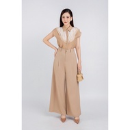 FQD51110 - Slim fit tulle office pants with front zip style - PANTIO