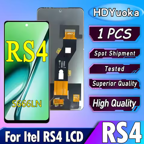 6.56" High Quality For itel RS4 LCD Display Touch Screen Digitizer Assembly Parts For Itel ‎S666LN D