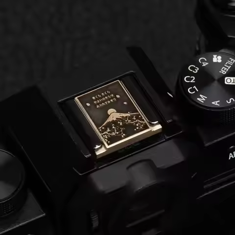 Mount Fuji Camera Brass Hot Shoes Cover Release Button for Fujifilm XT5 XT20 XS20 100Vi 100V XT30 Le