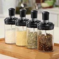 Glass spice jar Spice jar with spoon Spice jar 250ml airtight container