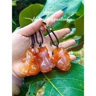 Pendant with Multi-Chalcedony Fox Lord 7A Svip Inspected Goods