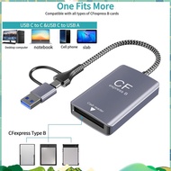 2 in 1 CF Express Type B Card Reader CF Express Card Reader Type B Adapter USB 3.2 10Gbps Portable C