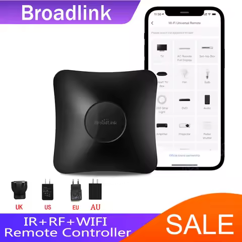 Broadlink RM4Pro EU/AU/UK/US Plug IR RF WIFI Universal Smart Remote Control SmartHome Automation wor
