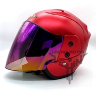 ** PERCUMA RAINBOW TAJAM VISOR ** YH Pro YH KHI Cutting Design Motorcycle Helmet Topi Dewasa ( Matt