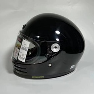SHOEI Glamster shiny black retro motorcycle helmet, full face anti fall
