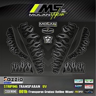 Decal Sticker Striping Variation Transparent Uv Fazzio Api Fazzio Justin Bieber Fazzio JB Yamaha Faz